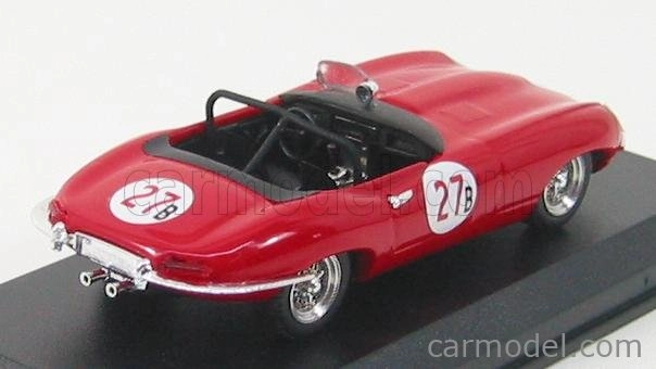 Najlepší model Jaguar E Type Spider N 27 Riverside 1961 Krause 1:43 Red