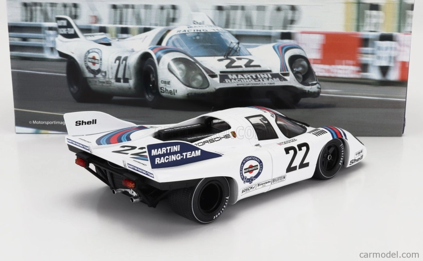 Werk83 Porsche 917k 4.9l Team Martini Racing N 22 Winner 24h Le Mans 1971 Helmut Marko - Gijs Van Lennep 1:18 Bílá Modrá