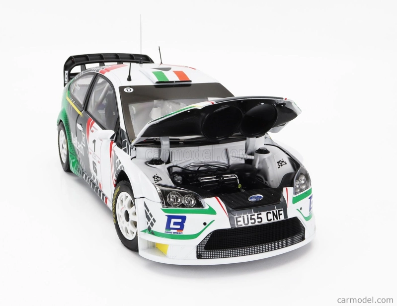Sun-star Ford england Focus Rs Wrc Keltech N 1 Winner Rally Sprint Cff Group Boggeragh 2022 Craig Breen - Peter Brennan 1:18 Biela Zelená Sivá