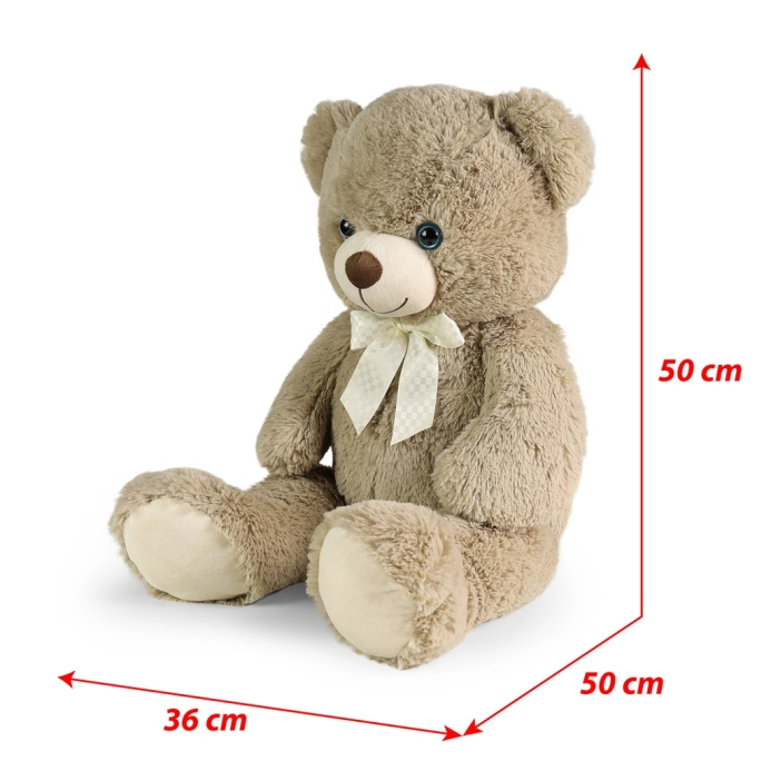 Rappa Plyšový medveď Harvey kapučínový s visačkou 78 cm