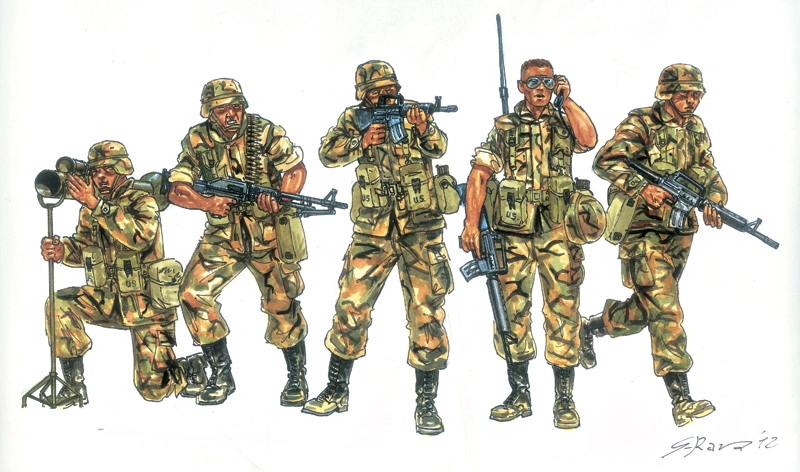 Italeri figúrky – U.S. Infantry (1980s) (1:72)