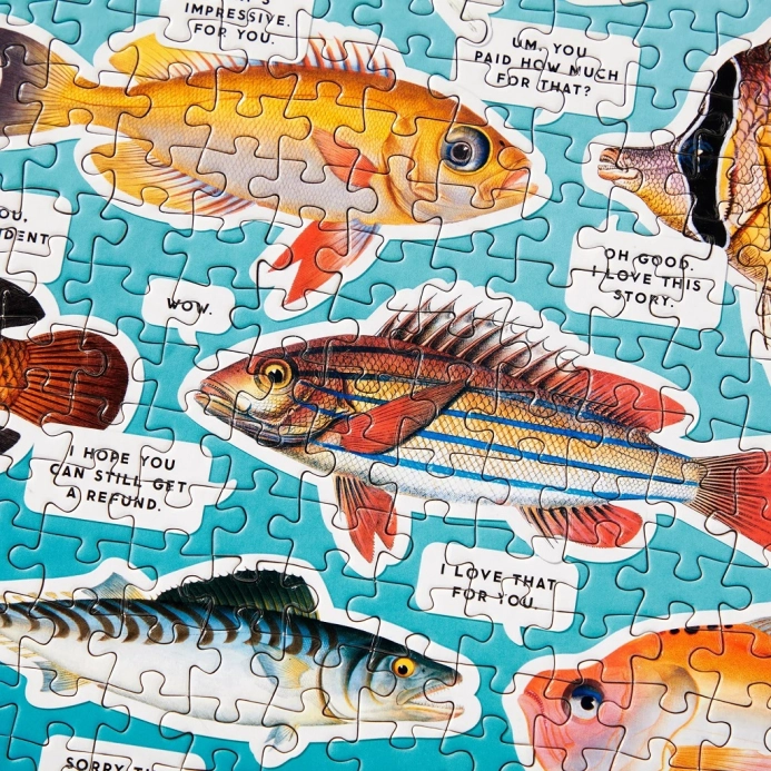 Galison Puzzle Rybí myšlenky 1000 dílků