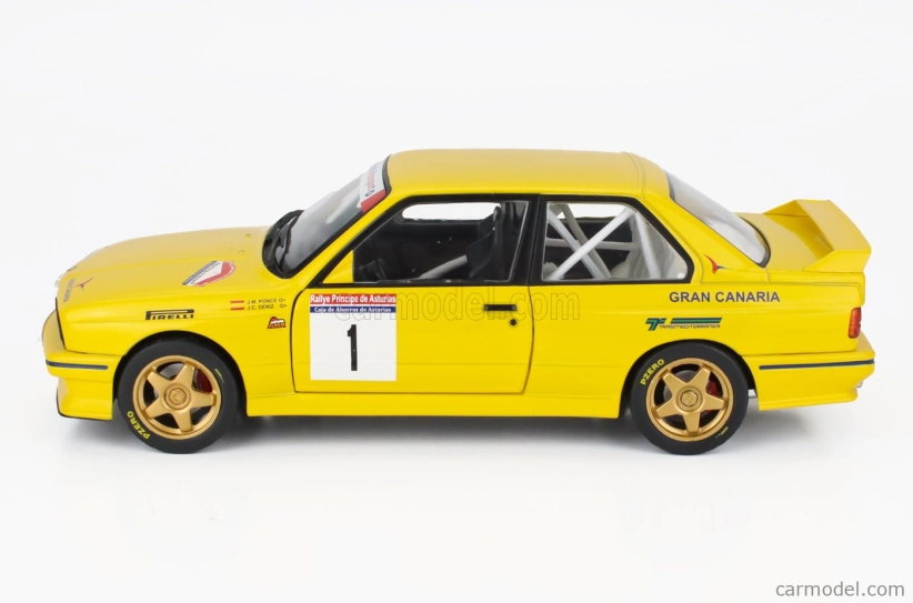 Solido BMW radu 3 (e30) Gr.a N 1 3. Rally Principe Asturias 1992 Jose Maria Ponce - Jose Carlos Deniz 1:18 Žltá
