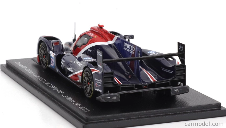 Spark-model Oreca 07 Gibson Gk428 4.2l V8 Team United Autosports N 23 24h Le Mans 2023 T.blomqvist - O.jarvis - J.pierson 1:43 Blue Red