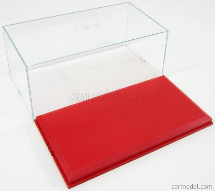 Vetrina display box Vetrina display box Red Base - Base Rossa - Lungh.lenght Cm 23.6 X Largh.width Cm 12.5 X Alt.height Cm 10 (altezza Interna Cm 8.1) 1:24 Plastic Display