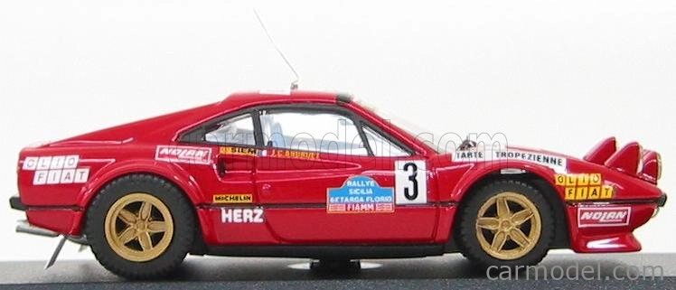 Najlepší model Ferrari 308 Gtb Gr.4 N 3 Targa Florio 1980 Andruet - Biche 1:43 Red