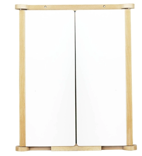 Jeujura Dřevěná trojkřídlá oboustranná tabule 82x56 cm s příslušenstvím