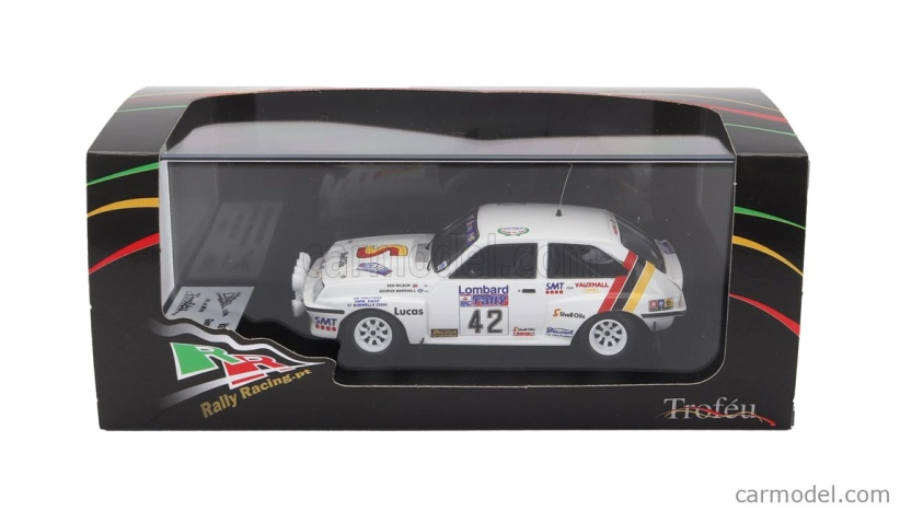 Trofeu Vauxhall Chevette Hsr (nočná verzia) N 42 Rally Rac Lombard 1983 George Marshall - Ken Wilson 1:43 Biela