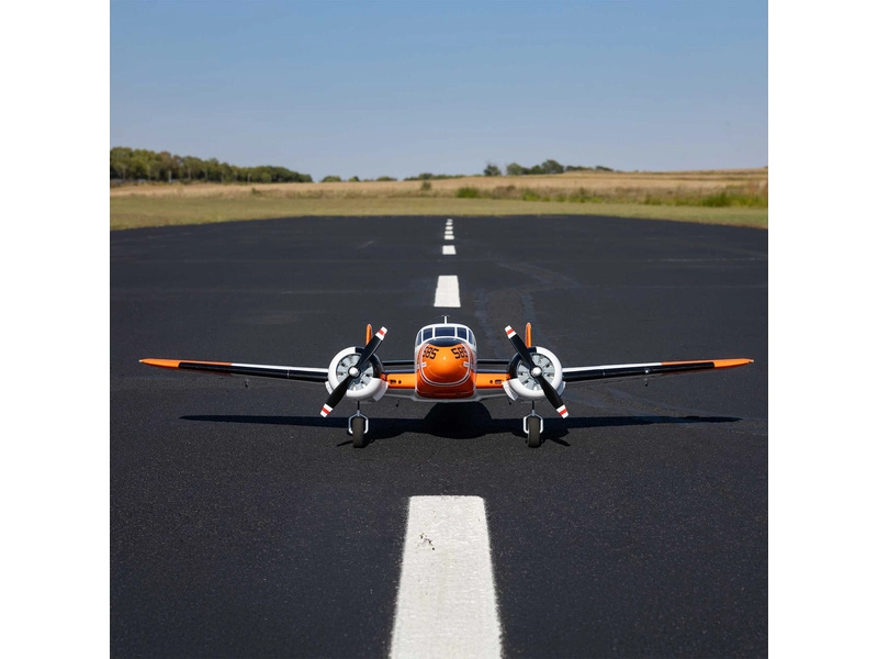 E-flite Beechcraft D18/RC-45J 1.5m BNF Basic AS3X+ SAFE Select