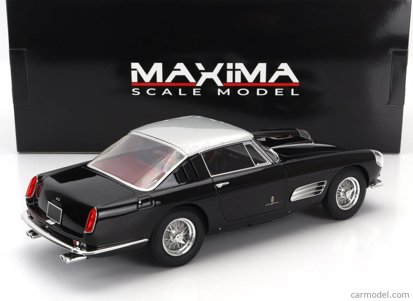 Maxima Ferrari 410 Superamerica Iii Series Pininfarina Coupe 1958 1:18 Černá Stříbrná