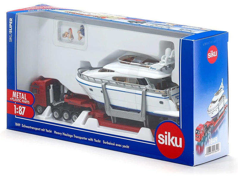 SIKU Super – Preprava ťažkého nákladu s jachtou 1:87