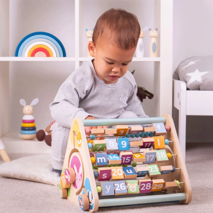 Bigjigs Toys Aktívny trojuholník so zvieratkami – poškodený obal