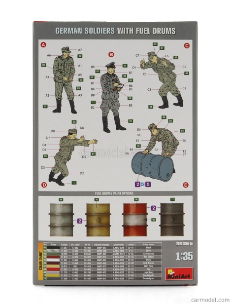 Miniart Figúrky Nemeckí vojaci s palivovými bubnami 1945 1:35 /