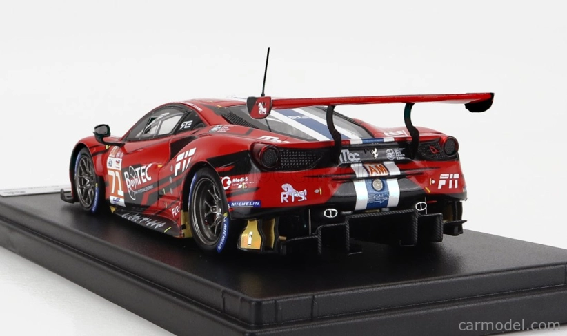 Looksmart Ferrari 488 Gte Evo 3.9l Turbo V8 Team Spirit Of Race N 71 1:43, červená