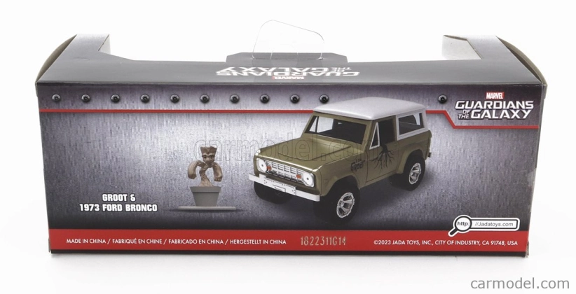 Jada Ford usa Bronco s figúrkou Groot Marvel Guardians Of The Galaxy 1973 1:32 Green White