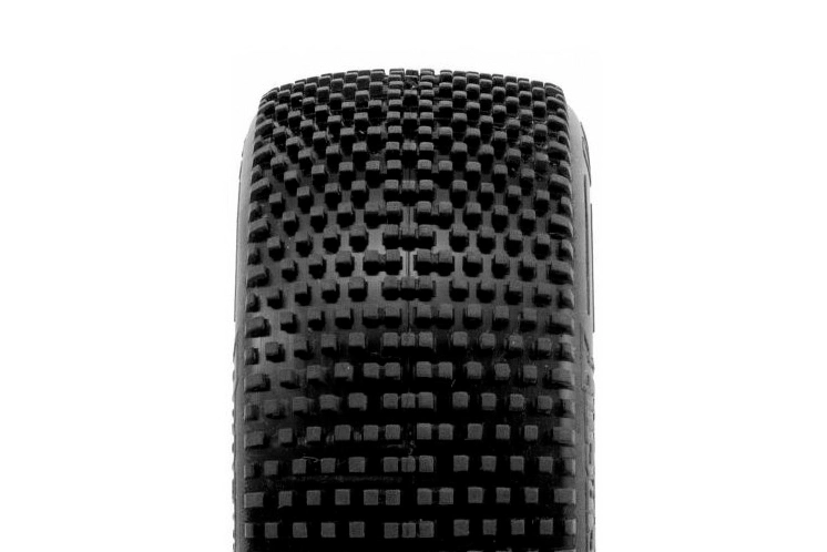 CLAYMORE V2 BUGGY S2 (SOFT) lepené pneumatiky, biele disky, 2 ks.