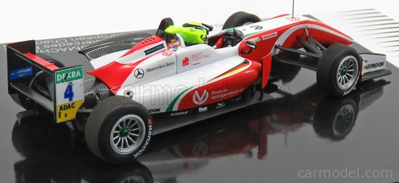 Minichamps Dallara F3 F317 Mercedes Team Prema Theodore Racing N 4 Sezóna Mick Schumacher 2018 Formula3 Champion 1:43 Červená biela