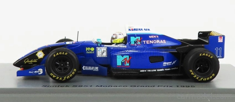 Spark-model Simtek F1 S951 N 11 Monaco Gp 1995 D.schiattarella 1:43 Blue