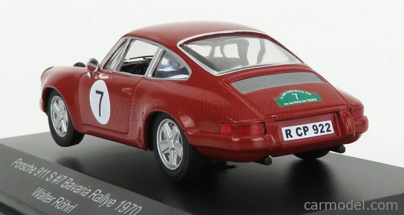Cmr Porsche 911s N 7 Rally Bavaria 1970 W.rohrl 1:43 Bordeaux Black