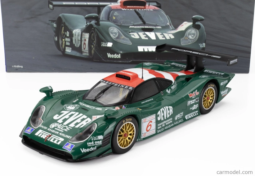 Werk83 Porsche 911 Gt1-98 3.2l Turbo Team Zakspeed Racing N 6 Fia Gt Championship Silverstone 1998 Michael Bartels - Armin Hahne 1:18 Zelená