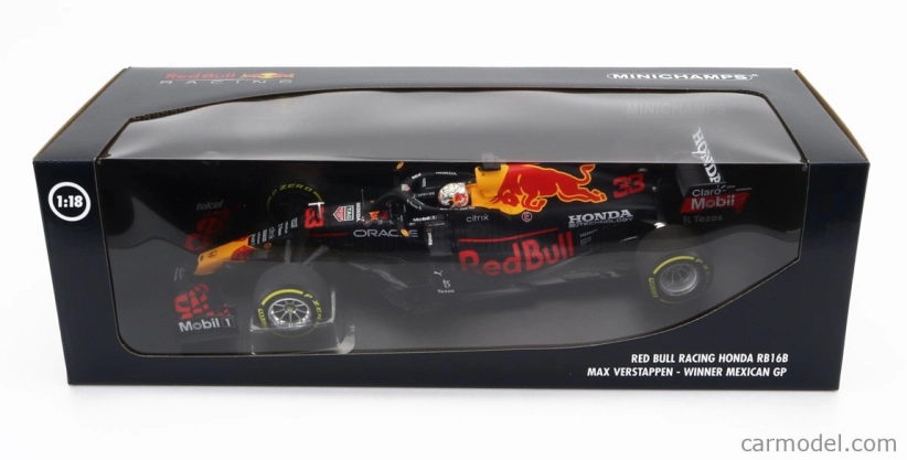 Minichamps Red bull F1 Rb16b Honda Ra620h Aston Martin N 33 1:18, tmavě modrá