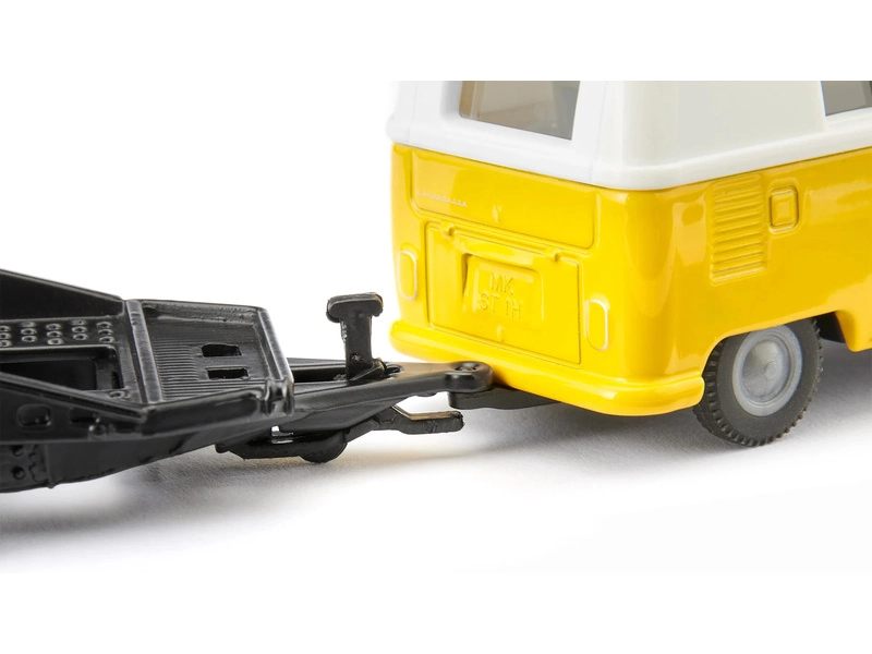 SIKU Super - Volkswagen T1 s tahačem a Beetlem 1:50