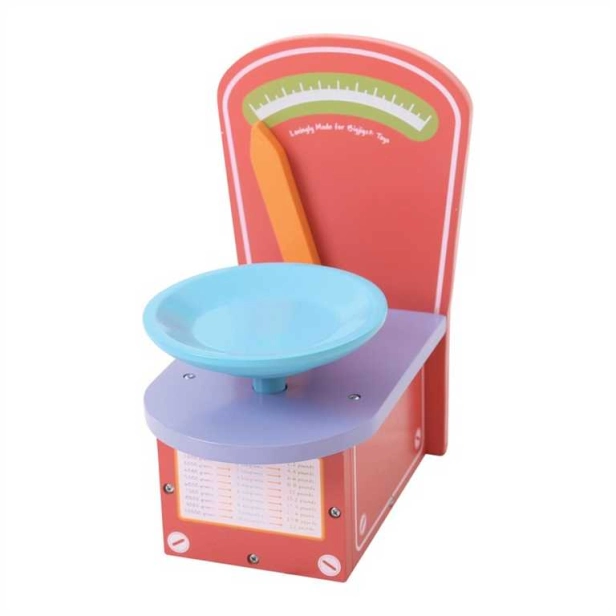 Bigjigs Toys Drevená kuchynská váha