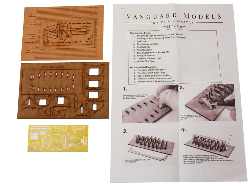 Vanguard Models Kutter boat 18" 1:64