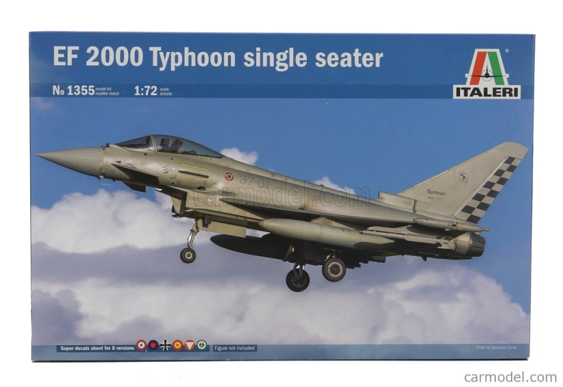 Italeri Eurofighter Ef-2000 Typhoon Airplane Single Seater Military 1994 1:72 /