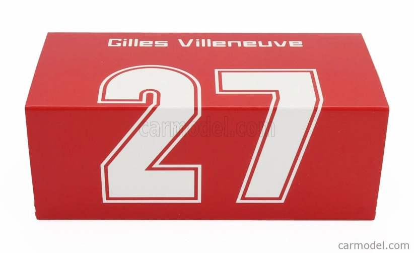 Brumm Ferrari F1 126ck Turbo N 27 Italy Gp 1981 Gilles Villeneuve - With Driver Figure 1:43 Red