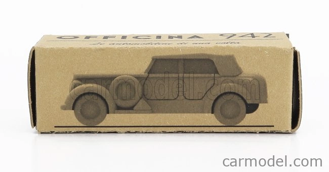 Officina-942 Alfa romeo 6c 2500 Cm Torpedo Cabriolet Closed 1942 1:76 Vojenská Zelená