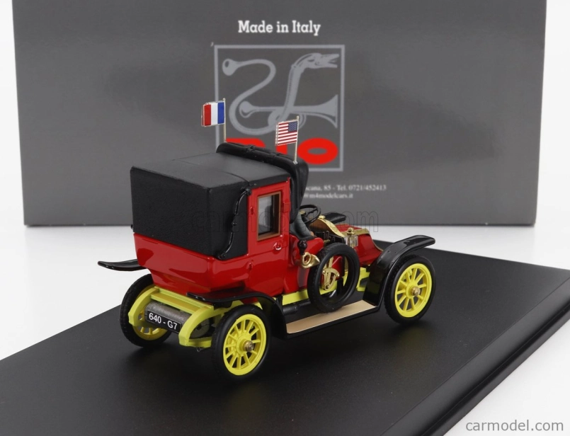 Rio-models Renault Ag1 Taxi De La Marne s vodičom 1914 1:43 Červeno-žltá