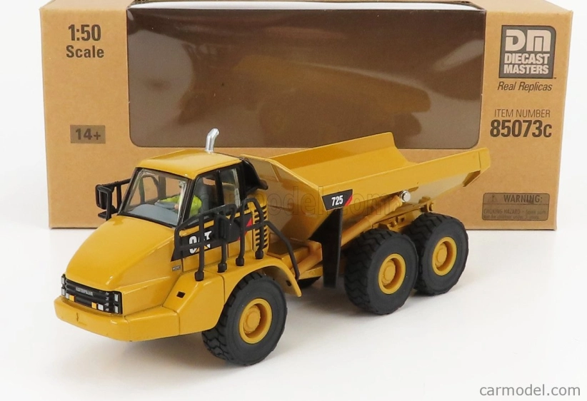 Dm-models Caterpillar Cat725 Cassone Ribaltabile Cava 3-assi 1:50, žlutá