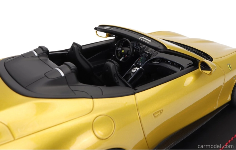 Mr-models Ferrari Roma Spider Open 2020 - Con Vetrina - With Showcase 1:18 Giallo Montecarlo - Žlutá Met.
