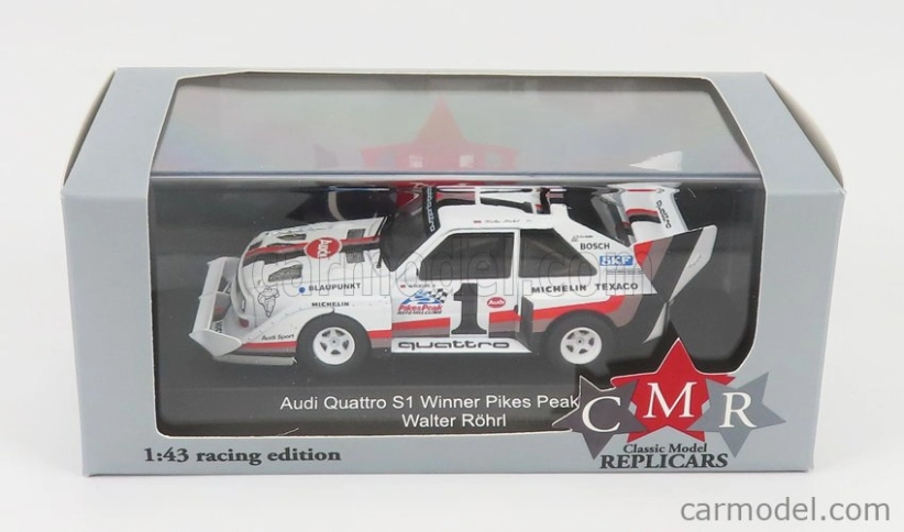 Cmr Audi Quattro Sport S1 E2 N 1 Winner Rally Pikes Peak Hill Climb 1987 W.rohrl 1:43 Žlutá Bílá Červená