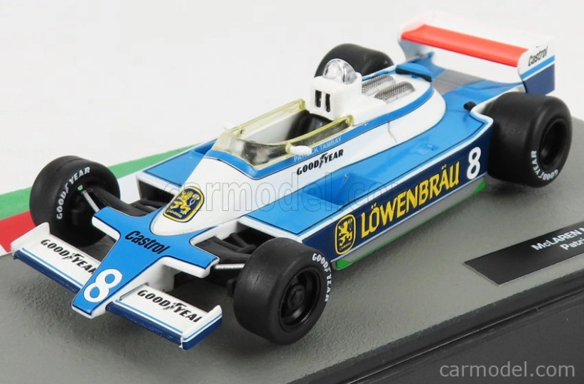 Edicola Mclaren F1 M28 N 8 Sezóna 1979 Patrick Tambay 1:43 Svetlomodrá
