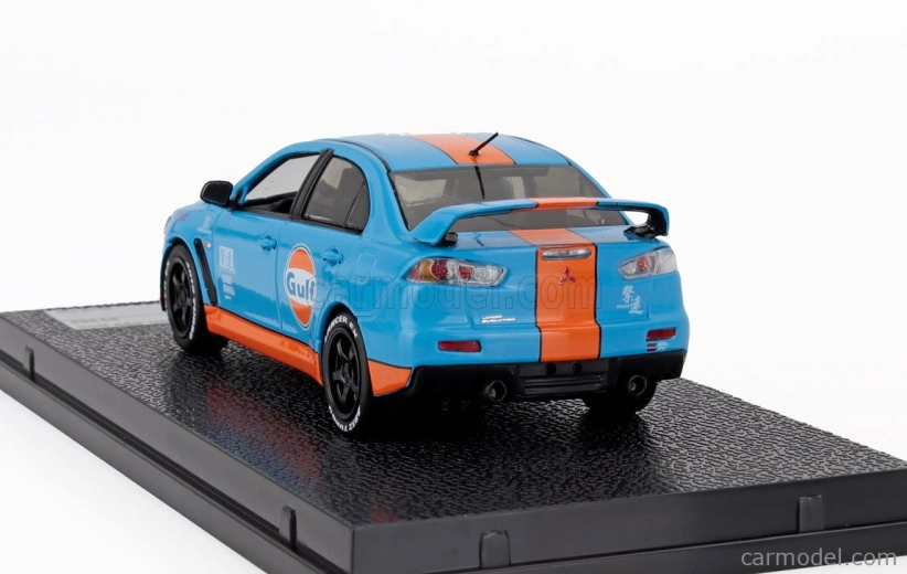 Vitesse Mitsubishi Lancer Evolution X Gulf Livery 2008 1:43 svetlo modrá oranžová