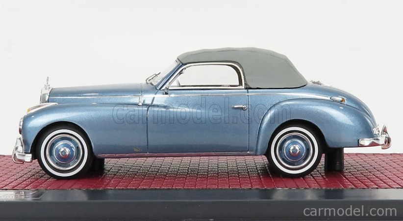 Matrix scale models Mercedes benz 220a (w187) Wendler Cabriolet Closed 1952 1:43 Light Blue Met Grey