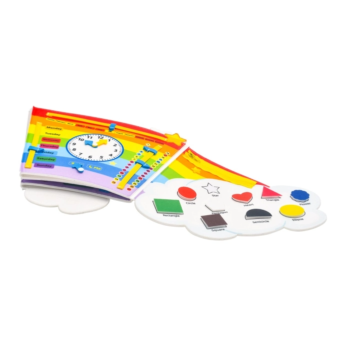 2Kids Toys Soft activity board Dúha s oblakmi