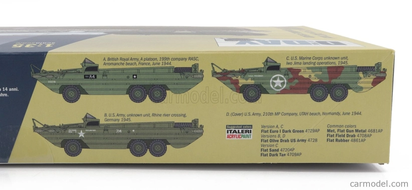 Italeri GMC Dukw Truck Anfibio Military 1944 1:35 /