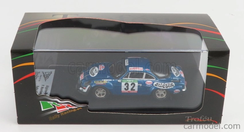 Trofeu Renault Alpine A110 1600s N 32 Rally Of Portugal 1975 P.wambergue - I.breton 1:43 Blue Met