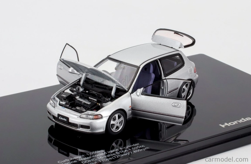 Lcd-model Honda Civic Sir Ii Eg6 Vtec 1993 1:43 Silver