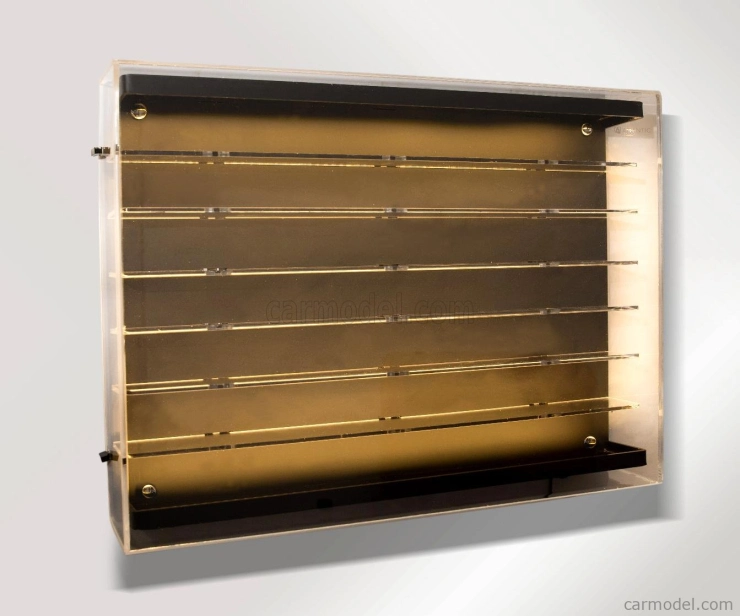 Atlantic Vetrina display box Espositore - Pre 120 Cars 1/64 Lungh.lenght Cm 89.0 X Largh.width Cm 8.0 X Alt.height Cm 61.0 (altezza Utile Tra I Ripiani Cm 4.5 Inner Height Among Shelves) 1:64 Plastic Display