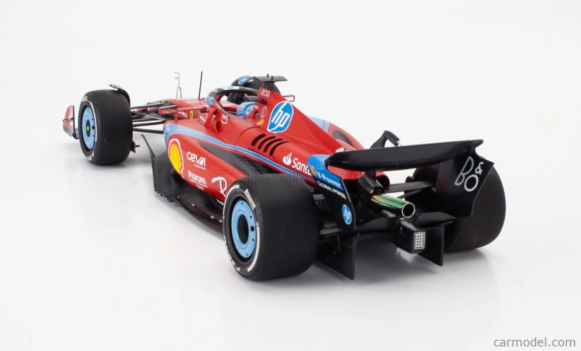 Bbr-models Ferrari F1 Sf-24 Team Scuderia Ferrari N 16 3rd Miami Gp 2024 Charles Leclerc - Polifoam Packaging 1:18 Červená Světle Modrá