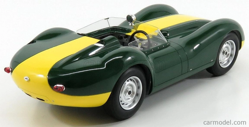 Matrix modely v mierke 1:18 Jaguar Lister 1958 Zeleno-žltá
