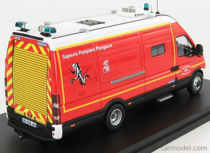 Alerte Iveco fiat New Daily 50-18 Van Sdis 36 Sapeurs Pompiers Plongeurs 2019 1:43 červená biela