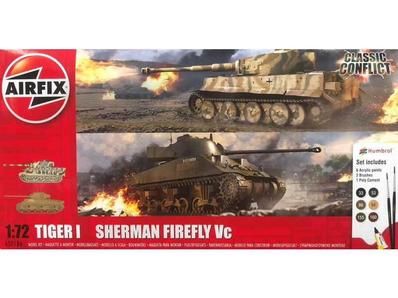 Airfix Tiger 1, Sherman Firefly (1:72) (Giftset)