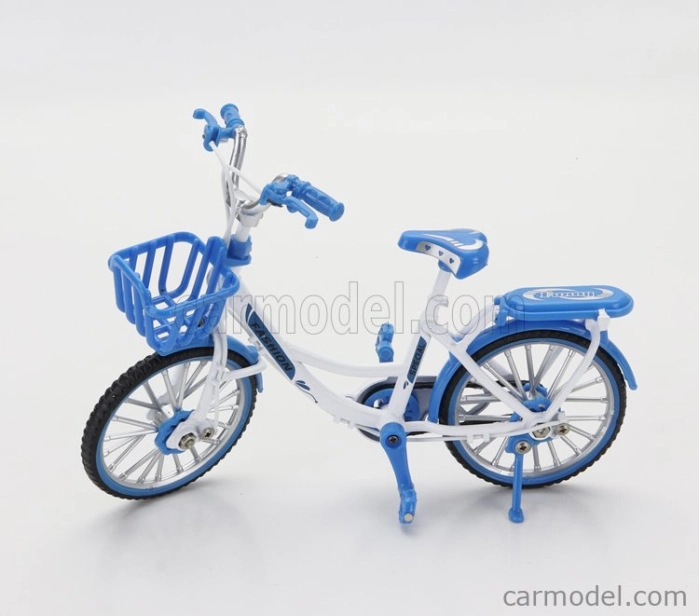 Golden wheel models Bicicletta Lady Classic Bicycle 1:10 Modrá Bílá