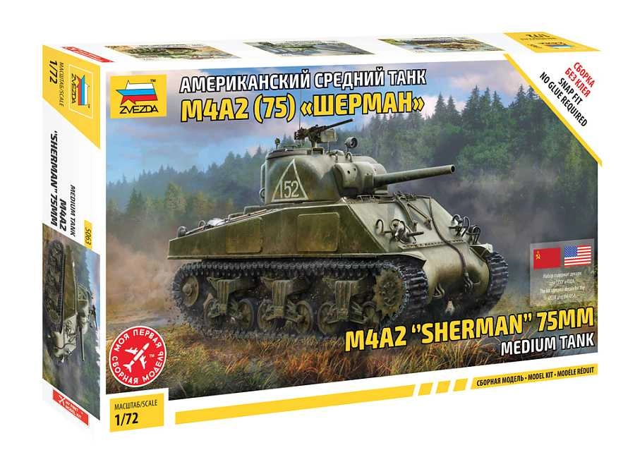 Zvezda M4 A2 (75mm) Sherman (1:72)