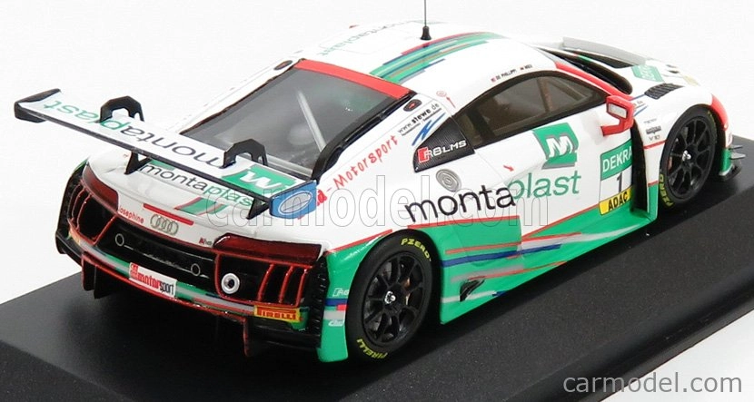 Minichamps Audi R8 Lms Ultra Team Montaplast Motorsport N 1 Adac Gt Masters 2017 De Phillippi - Mies 1:43 Bielozelená